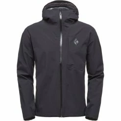 Black Diamond Fineline Stretch Rain Shell Jacket Men black