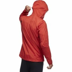 Black Diamond Stormline Stretch Rain Shell Jacket Men red rock -Rain jackets Men Sales Store black diamond stormline stretch rain shell jacke herren red rock 4