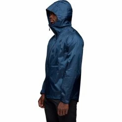 Black Diamond TreeLine Rain Shell Jacket Men indigo -Rain jackets Men Sales Store black diamond treeline rain shell jacket men indigo 4