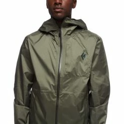 Black Diamond TreeLine Rain Shell Jacket Men tundra -Rain jackets Men Sales Store black diamond treeline rain shell jacket men tundra 5