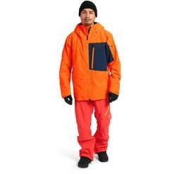 Burton Cyclic Jacket Gore-Tex Men clownfish orange/dress blue -Rain jackets Men Sales Store burton cyclic jacke gore tex herren clownfish orange dress blue 3