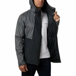 Columbia Inner Limits II Jacket Men black/graphite heather -Rain jackets Men Sales Store columbia inner limits ii jacke herren black graphite heather 4