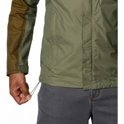 Columbia Pouring Adventure II Jacket Men stone green/new olive -Rain jackets Men Sales Store columbia pouring adventure ii jacke herren stone green new olive 3