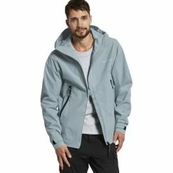 DIDRIKSONS Basil Jacket Men stone cold blue -Rain jackets Men Sales Store didriksons basil jacket men stone cold blue 3