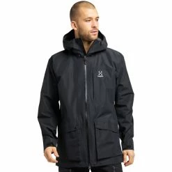 Haglöfs Rubus GTX Jacket Men true black -Rain jackets Men Sales Store hagloefs rubus gtx jacket men true black 3