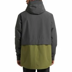 Haglöfs Salix Proof Mimic Parka Men magnetite/olive green -Rain jackets Men Sales Store hagloefs salix proof mimic parka men magnetite olive green 4