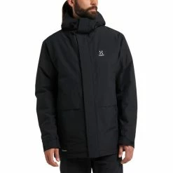 Haglöfs Salix Proof Mimic Parka Men true black -Rain jackets Men Sales Store hagloefs salix proof mimic parka men true black 3