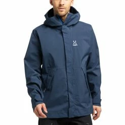 Haglöfs Tjärn Jacket Men tarn blue -Rain jackets Men Sales Store hagloefs tjaern jacket men tarn blue 3