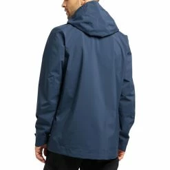 Haglöfs Tjärn Jacket Men tarn blue -Rain jackets Men Sales Store hagloefs tjaern jacket men tarn blue 4