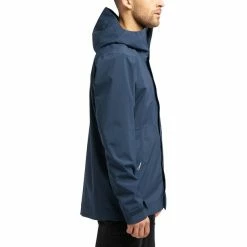 Haglöfs Tjärn Jacket Men tarn blue -Rain jackets Men Sales Store hagloefs tjaern jacket men tarn blue 5