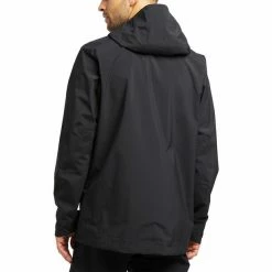 Haglöfs Tjärn Jacket Men true black 11 Haglöfs Tjärn Jacket Men true black -Rain jackets Men Sales Store hagloefs tjaern jacket men true black 4