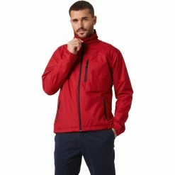 Helly Hansen Crew Jacket Men red -Rain jackets Men Sales Store helly hansen crew jacket men red 6