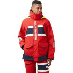 Helly Hansen Salt Coastal Jacket Men alert red -Rain jackets Men Sales Store helly hansen salt coastal jacket men alert red 3