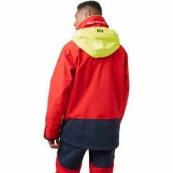 Helly Hansen Salt Coastal Jacket Men alert red -Rain jackets Men Sales Store helly hansen salt coastal jacket men alert red 4