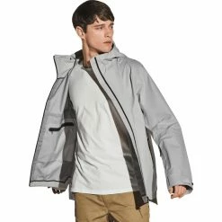 Jack Wolfskin Accra Jacket Men grey haze -Rain jackets Men Sales Store jack wolfskin accra jacket men grey haze 3