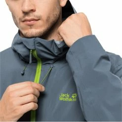 Jack Wolfskin Highest Peak 2.5L Jacket Men storm grey -Rain jackets Men Sales Store jack wolfskin highest peak 25l jacket men storm grey 6