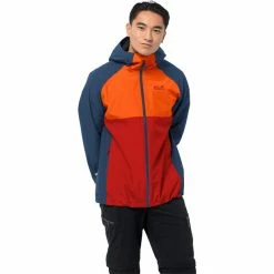 Jack Wolfskin Mount Isa Jacket Men adrenaline red -Rain jackets Men Sales Store jack wolfskin mount isa jacket men adrenaline red 2
