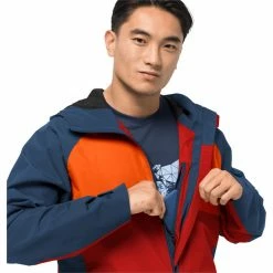 Jack Wolfskin Mount Isa Jacket Men adrenaline red -Rain jackets Men Sales Store jack wolfskin mount isa jacket men adrenaline red 5