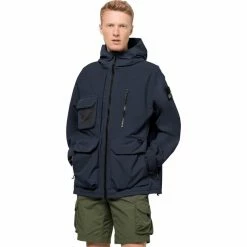 Jack Wolfskin Rebel Jacket Men night blue -Rain jackets Men Sales Store jack wolfskin rebel jacket men night blue 3