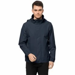 Jack Wolfskin Stormy Point 2L Jacket Men night blue -Rain jackets Men Sales Store jack wolfskin stormy point 2l jacket men night blue 3