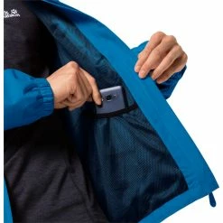 Jack Wolfskin Stormy Point Jacket Men blue pacific -Rain jackets Men Sales Store jack wolfskin stormy point jacket men blue pacific 5