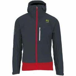 Karpos Lot Rain Jacket Men ombre blue/flame scarlet/white