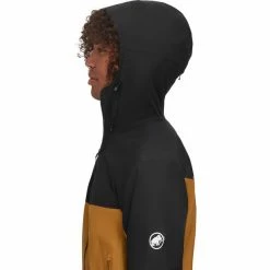 Mammut Convey Tour HS Hooded Jacket Men cheetah/black -Rain jackets Men Sales Store mammut convey tour hs hooded jacket men cheetah black 6