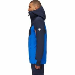 Mammut La Liste Pro HS Hooded Jacket Men ice/marine -Rain jackets Men Sales Store mammut la liste pro hs hooded jacket men ice marine 4