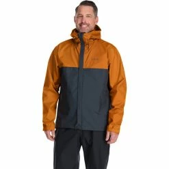 Rab Downpour Eco Jacket Men marmalade/beluga 10 Rab Downpour Eco Jacket Men marmalade/beluga -Rain jackets Men Sales Store rab downpour plus jacket men marmalade beluga 3
