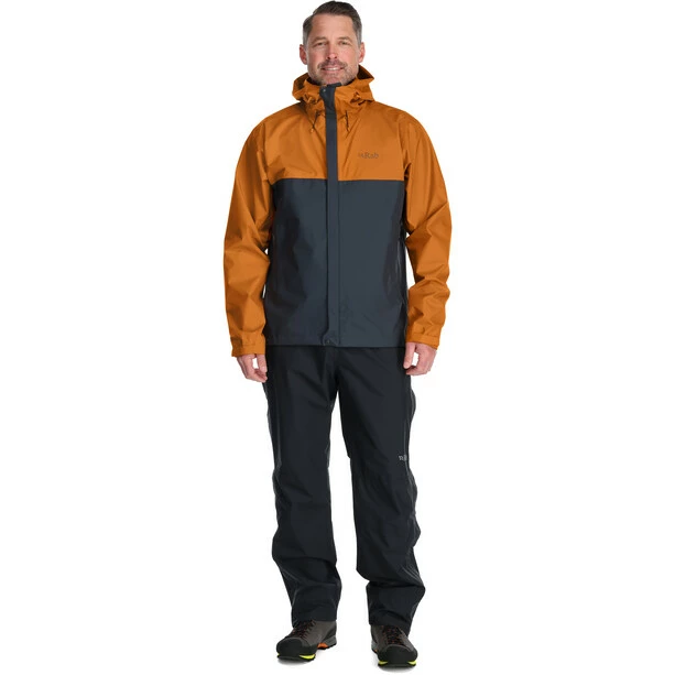 Rab Downpour Eco Jacket Men marmalade/beluga 7 Rab Downpour Eco Jacket Men marmalade/beluga - Image 5
