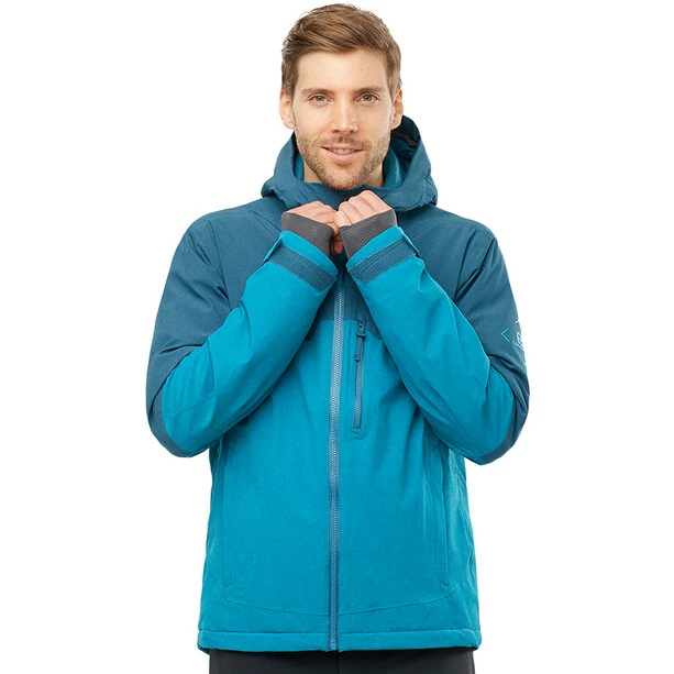 Salomon Untracked Jacket Men mallard blue/barrier reef/heather 5 Salomon Untracked Jacket Men mallard blue/barrier reef/heather - Image 3