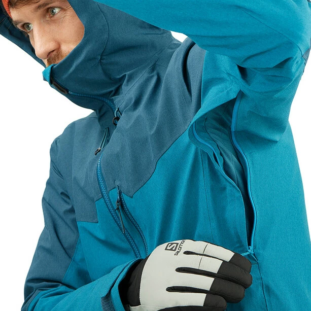 Salomon Untracked Jacket Men mallard blue/barrier reef/heather 8 Salomon Untracked Jacket Men mallard blue/barrier reef/heather - Image 6