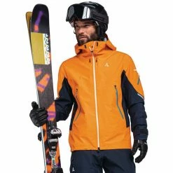 Schöffel Cimerlo 3L Jacket Men blazing marigold -Rain jackets Men Sales Store schoeffel cimerlo 3l jacket men blazing marigold 4