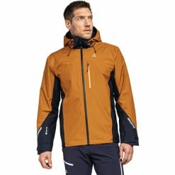 Schöffel Kreuzjoch Jacket Men pumpkin spice -Rain jackets Men Sales Store schoeffel kreuzjoch jacket men pumpkin spice 3