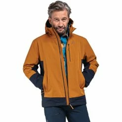 Schöffel Torspitze Jacket Men pumpkin spice -Rain jackets Men Sales Store schoeffel torspitze jacket men pumpkin spice 3