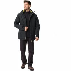 VAUDE Elope Padded Jacket Men black/avocado -Rain jackets Men Sales Store vaude elope padded jacket men black avocado 5