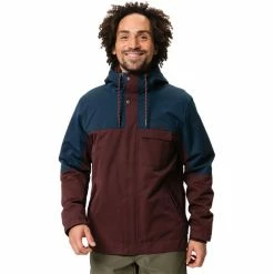 VAUDE Manukau II Jacket Men dark oak -Rain jackets Men Sales Store vaude manukau ii jacket men dark oak 3