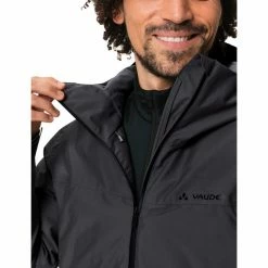 VAUDE Mineo II Coat Men black uni -Rain jackets Men Sales Store vaude mineo ii coat men black uni 6