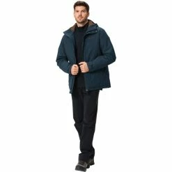 VAUDE Rosemoor Padded Jacket Men dark sea uni -Rain jackets Men Sales Store vaude rosemoor padded jacket men dark sea uni 5